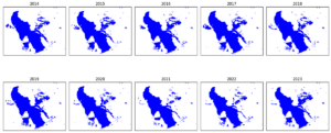 Monitoraggio del restringimento del Grande Lago Salato utilizzando immagini satellitari (Python) |  di Mahyar Aboutalebi, Ph.D.  🎓 |  Febbraio 2024

 | Intelligenza-Artificiale