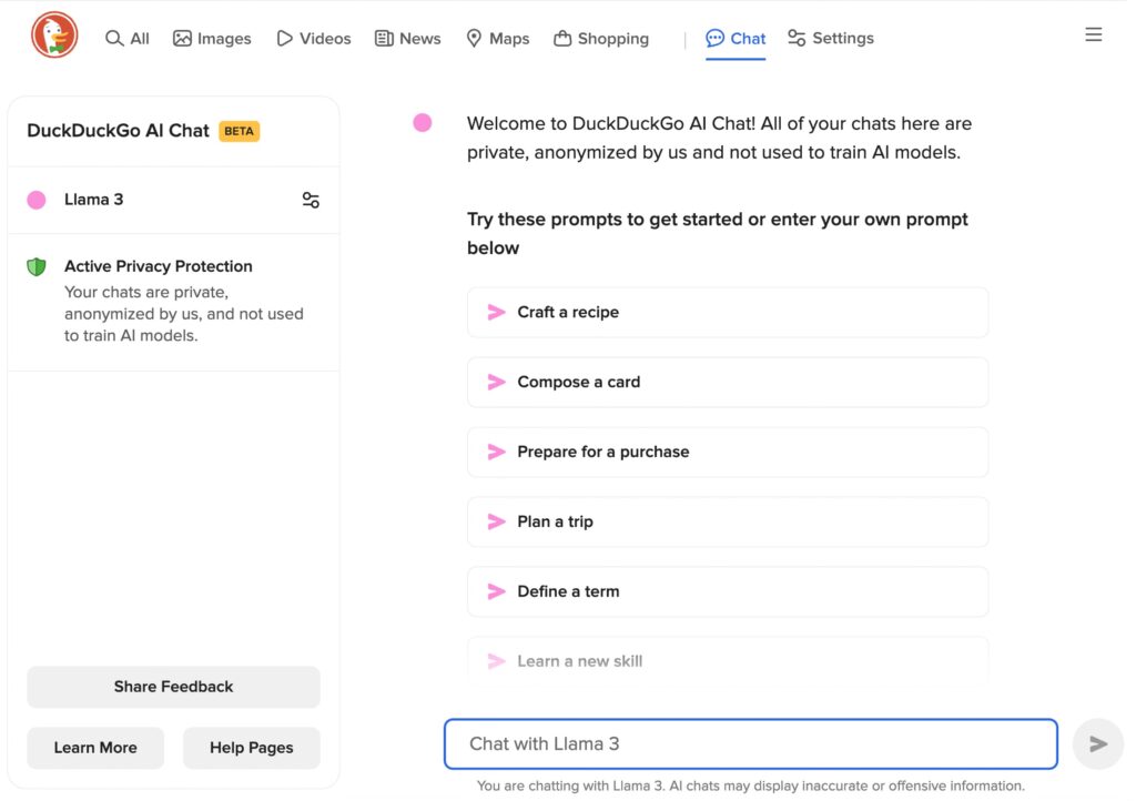 DuckDuckGo rilascia un portale che fornisce accesso privato ai modelli AI
| Intelligenza-Artificiale DuckDuckGo rilascia un portale che fornisce accesso privato ai modelli AI
| Intelligenza-Artificiale