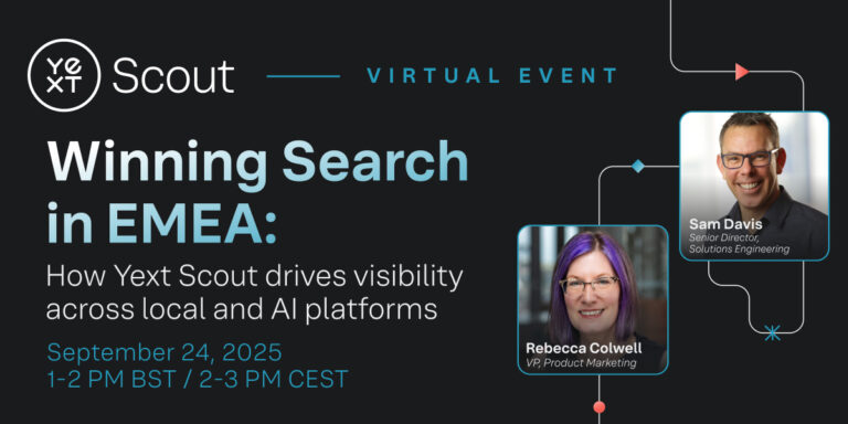 Yext svela Scout e lancia webinar per aiutare i marchi a rimanere visibili nella ricerca AI e Local

 | Intelligenza-Artificiale